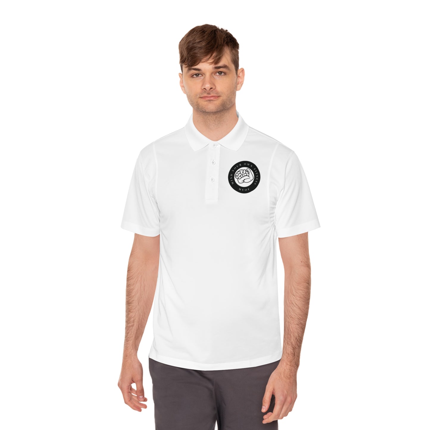Super Comfy "Mind Your Own Fitness" Polo Shirt - Mind Your Own Fitness