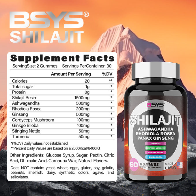 SHILAJIT GUMMIES 60'S - Mind Your Own Fitness